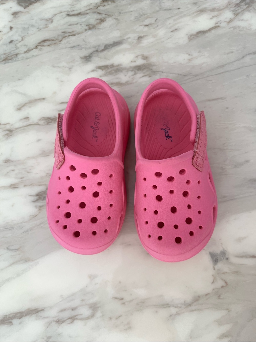 Toddler Pink Ventilated Slip-On Clogs